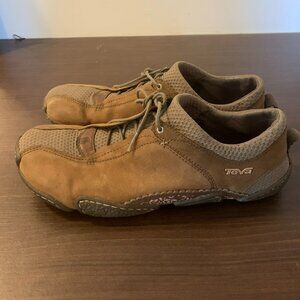 Teva Shay Women’s Brown Lace Up Casual Sneakers Shoes Size 10 Suede